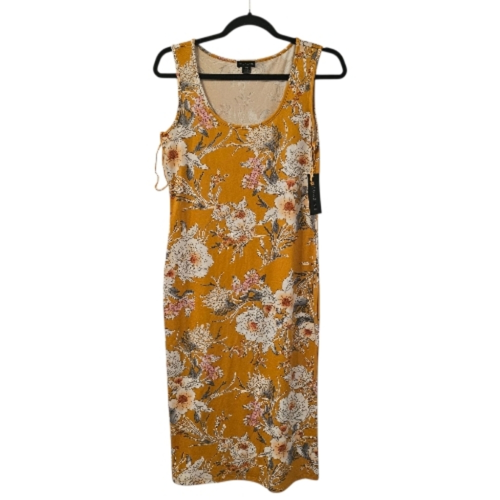 Multi-Coloured Magazine Women's Sleeveless Floral Midi Dress